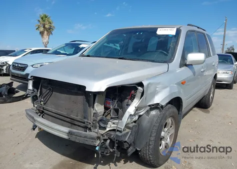 2007 Honda Pilot Ex-L из США, поврежденный, VIN 5FNYF28547B016372